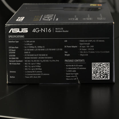 ASUS 4G-N16 Wi-Fi LTE Modem Router - used
