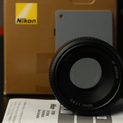Nikon AF Nikkor 50mm f/1.8D DSLR Lens (Excellent Condition)