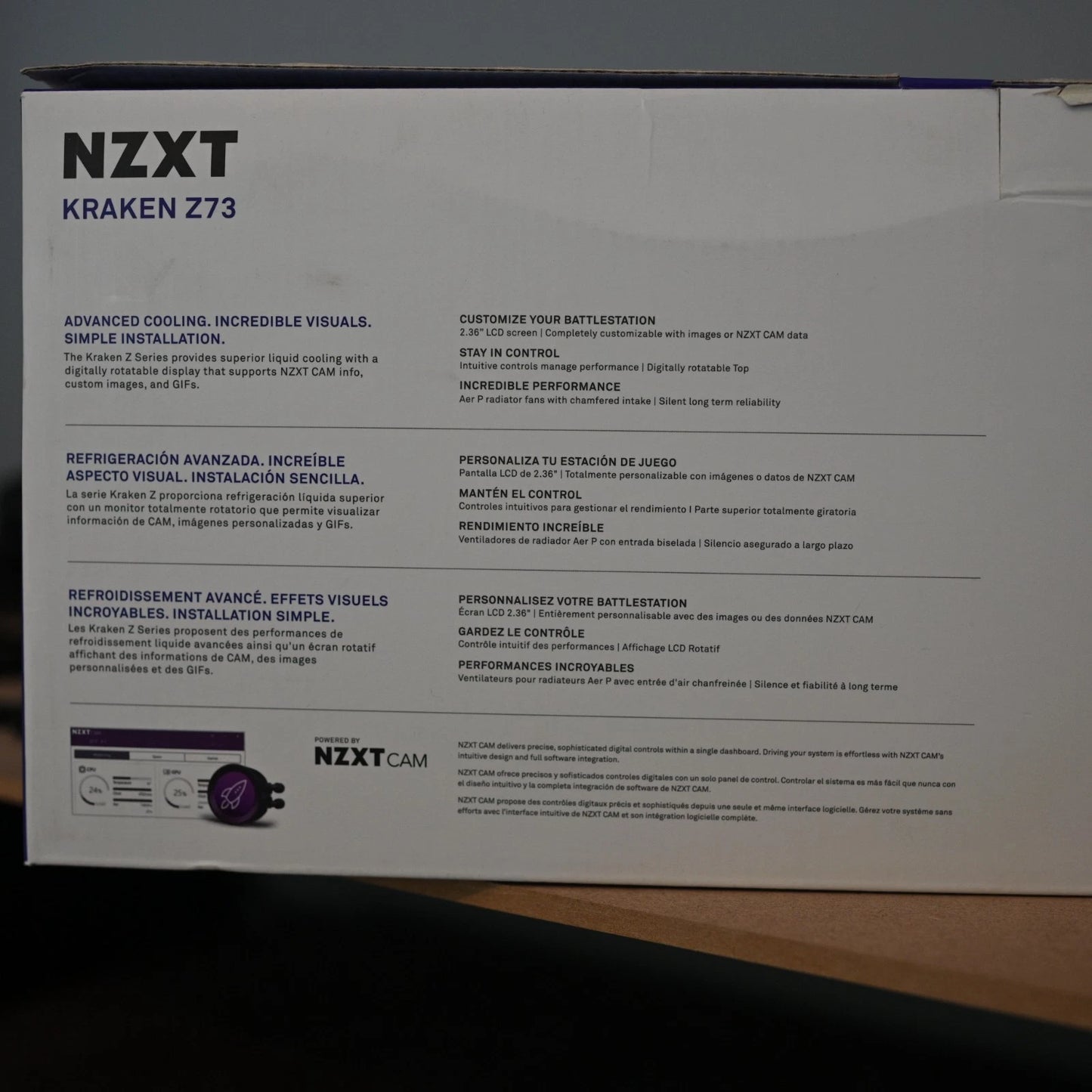 NZXT Kraken Z73 360mm AIO Liquid Cooler with LCD Display